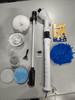 HATTYROOM ELECTRIC SPIN SCRUBBER,EXTENSION ARM,SIX SCRUBBING HEADS - WHITE/BLACK New