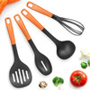 SHINEURI 7 Pieces Cookware Set 12" Woks with Lid 9.5" Frying Pans 4 Utensils New