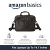 AMAZON BASICS LAPTOP TABLET CARRYING CASE WITH SHOULDER 14-INCH BLACK - BLACK