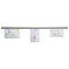 ADVANTUS Grip-A-Strip Display Rail, Mid-Size, 3 Feet Long - Pack of 6 New