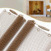 Powrocket Fireplace Mesh Screen Curtain 24"Wx26"H Sturdy Spark Security - Brass New