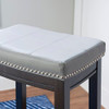 Linon Home Décor Kingston Gray Bar Stool, Black New