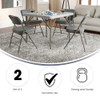 Flash Furniture Hercules Series Metal Folding Chairs Cushioned Seats Set of 2 New