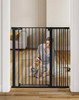 COMOMY 42" EXTRA TALL BABY GATE FOR STAIRS, FITS 29.5" TO 43.3" OPENING; BLACK