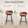 BV Bar Height Bar Stools Set of 2, 30 inch Seat Height Bar Stools, 180° Swivel