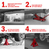 CARTMAN Car Jack Stands, 3 Ton Capacity Steel Car Lifting Stand B00RFCDN6O New
