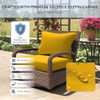 CALIFORNIA UMBRELLA OUTDOOR DEEP SEAT CUSHION, 24 X 48 INCH,LEMON New