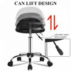 Yaheetech Adjustable Rolling Swivel Salon Stool with Backrest, Black New