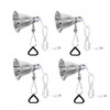 Simple Deluxe Clamp Lamp Light with 5.5" Aluminum Reflector E26 4 Pack, White New