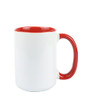 Home VSS Ceramic 15oz Sublimation Coffee Mug, Red, Case of 12 New