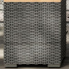 Homestyles Boca Raton Outdoor Acacia Wood Wicker Rattan End Table - Grey New