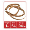 Universal Rubber Bands, Size 64, 3-1.2" x 1/4, 320 Bands/1lb Pack (164) New