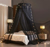 VETHIN Princess Bed Canopy for Girls, CurtaB09NLLWDHP-NEW - Double Black-2 New