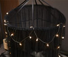VETHIN Princess Bed Canopy for Girls, CurtaB09NLLWDHP-NEW - Double Black-2 New