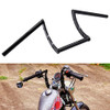 AnXin Motorcycle Handlebar Z Bars 22mm 7/8" Handlebars - Black New