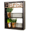 Industrial Metal Country Herbs Wall Shelf Planter Holder B01E0ESFYE - NEW New