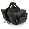 Milwaukee Leather SH66602 Zip-Off Double Pocket Motorcycle Saddlebags One Size New