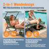 HOMECALL TANNING CHAIR WITH FACE HOLE & CANOPY - MOSS GREEN