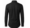 JAMES TAILOR MEN' SLIM FIT LONG SLEEVE STRETCH DRESS SHIRT - SIZE: MEN S - BLACK New