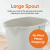 Mop Bucket for Cleaning 4.25 Gallon Bucket Grey Durable Plastic Pail -Superio New
