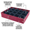 612 Vermont Christmas Ornament Storage Box with 3 Pull-Out Trays New