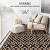Sapsisel Patio Rug Plastic Straw Rug 5' x 9' Outdoor RV Rug Reversible Mat New