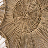 PEMAR Set 5 Natural Seagrass Wall Décor Wicker Flowers Wheels VOVEN - B0DPKW5P28 New