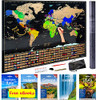 Bemlay Scratch Off World Map +Travel eBooks Fun,Learn,Decor 32.4"x23.4" New