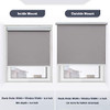 Acholo Blackout Roller Shades Cordless Window Blinds Gray 32 x 72 Inch - NEW New