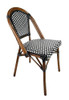 CHIVARI FRENCH BISTRO PATIO/INDOOR MADISON WICKER, 2, BLACK/WHITE