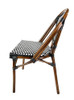 CHIVARI FRENCH BISTRO PATIO/INDOOR MADISON WICKER, 2, BLACK/WHITE