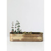 Creative Co-Op Galvanized Metal Window 3 Sections Antique Brass B09T322J6V -NEW New