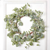 VGIA Green Leaf Eucalyptus Wreath for Festival Celebration Front Door/Wall New