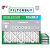 Filterbuy 20x20x1 Air Filter MERV 8 Dust & Allergy Defense (4-Pack) New