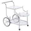 Coaster Home Furnishings Sarandon 3-Tier Metal Glass Bar Cart - 910076 New