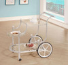 Coaster Home Furnishings Sarandon 3-Tier Metal Glass Bar Cart - 910076 New
