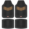 Motor Trend DualFlex™ Rubber Car Floor Mats All Weather Waterproof 4-Piece New