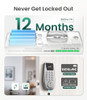 DESLOC KEYLESS ENTRY DOOR LOCK WITH VISUAL DISPLAY, AUTO LOCK - SILVER