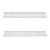 AZSKY 24 Inch Picture Ledge Shelf Floating Shelves Wall Mounted Set of 2 White New