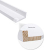 AZSKY 24 Inch Picture Ledge Shelf Floating Shelves Wall Mounted Set of 2 White New