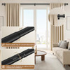 OLV 2 Pack Curtain Rod 36-45" Heavy Duty Modern Window Curtain Rod - Black New