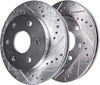 Detroit Axle Rear Drilled Rotors Brake Pads Left Brake Caliper B09XGR429H New