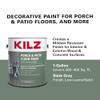 KILZ Porch & Patio Latex Floor Paint, Slate Gray, 1 Gallon B01MQCGX1T New
