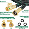 Tyrellso 100ft Expandable Garden Hose Kink Free 10 Patterns Nozzle - Black