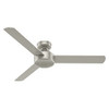 HUNTER 50812 PRESTO 52 INCH 3 BLADE CEILING FAN IN MATTE NICKEL - MATTE NICKEL