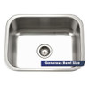 Houzer MS-2309-1 Medallion 23 Inch Classic Series Undermount Kitchen Sink New