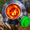 'Base Camp' Kelly Kettle 54fl.oz Stainless Steel Whistles When Boiled - Green New