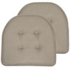 Sweet Home Collection Chair Cushion Memory Foam Pads Tufted Slip Non Skid New