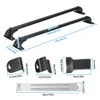 iMounTEK 2-Pieces 110cm/43" Car Roof Rack Cross Bar w/Anti-Theft Lock - Black New