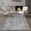Adiva Rugs Machine Washable 6x9 Area Rug with Non Slip Backing (VIZON, 6' x 9') New